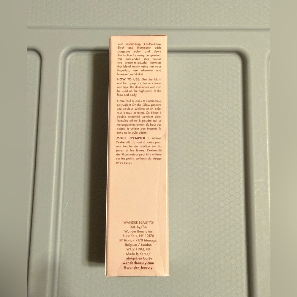 Wander Beauty On-The-Glow Blush and Illuminator - Coral Rose/Nude Glow, NEW - Picture 2 of 6